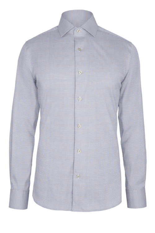 Tan Two Step Dobby custom shirt — official long-sleeve visualization