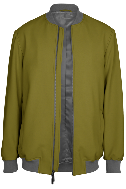 Chartreuse Solid Bomber Jacket