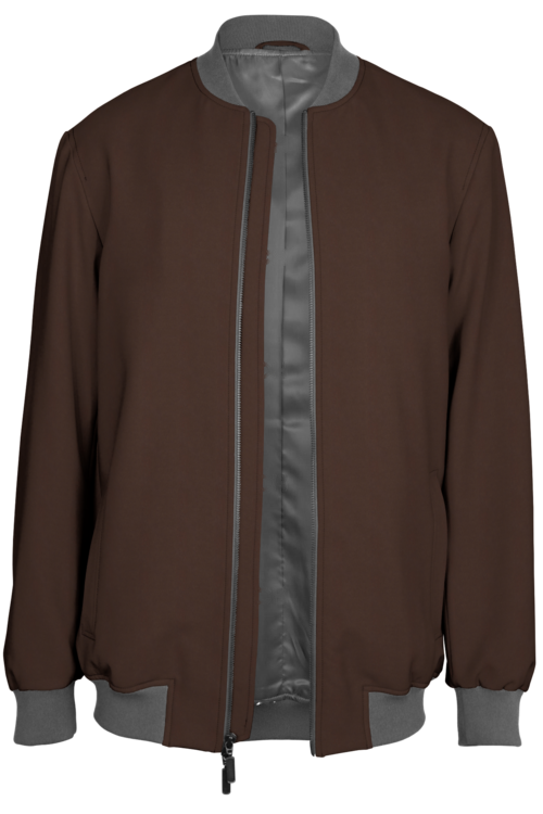 Chocolate Solid Bomber Jacket