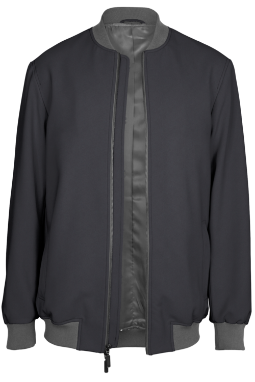 Slate Solid Bomber Jacket