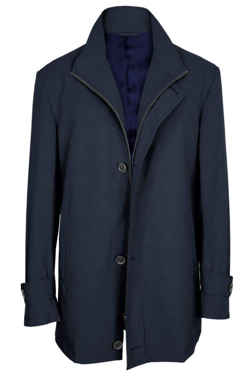 Outerwear Essentials Blue Grey Melange