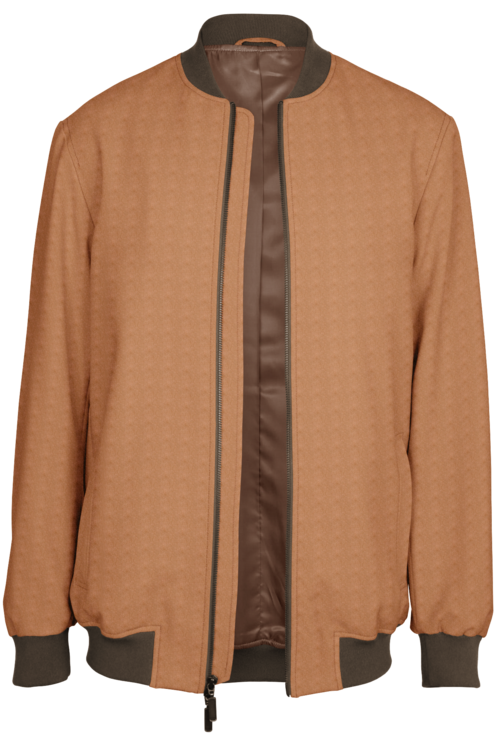 Camel Solid Bomber Jacket