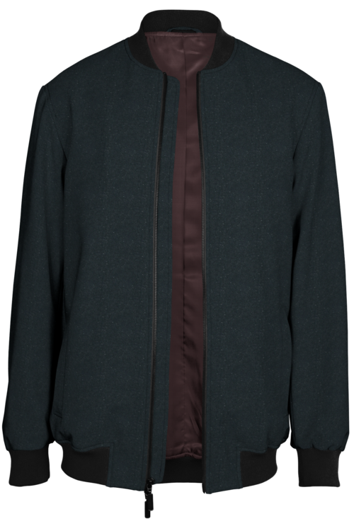 Charcoal Donegal Bomber Jacket
