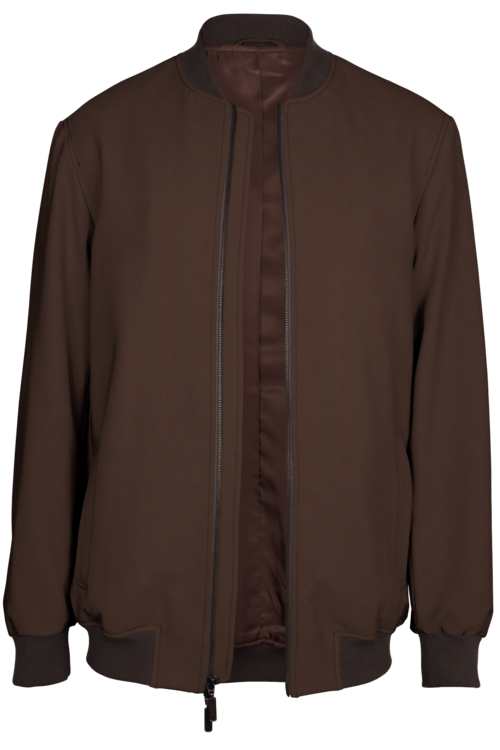Chocolate Solid Bomber Jacket