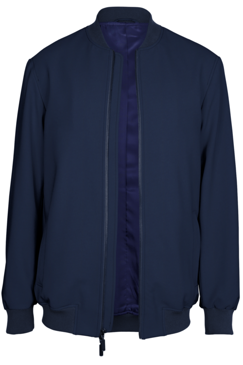 Navy Twill Bomber Jacket