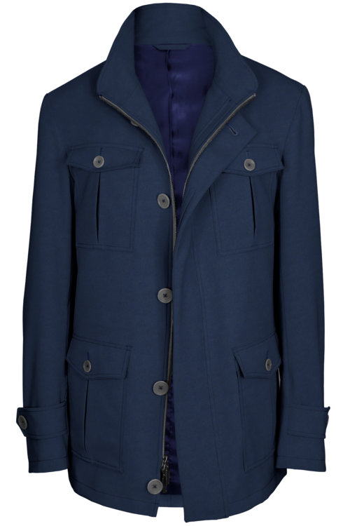 Royal Herringbone Five Button Field Jacket