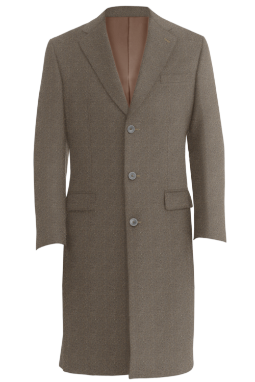 Tan Donegal Three Button Topcoat