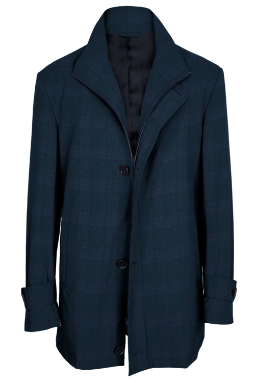 Outerwear Patterns Blue Donegal Plaid