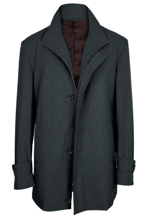 Outerwear Patterns Grey Donegal Windowpane
