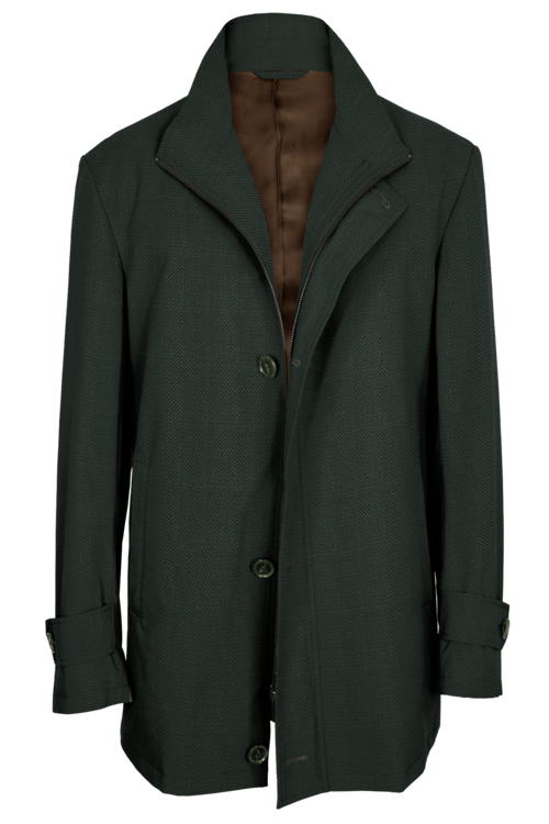 Outerwear Patterns Olive Wide Herringbone