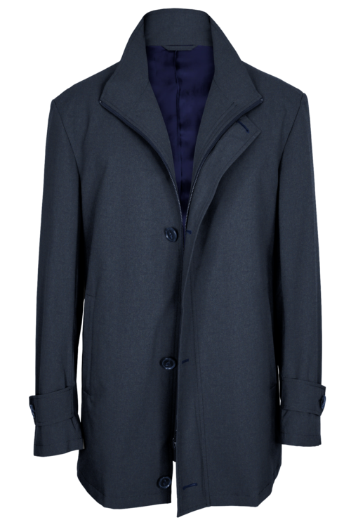 Outerwear Patterns Blue Melange