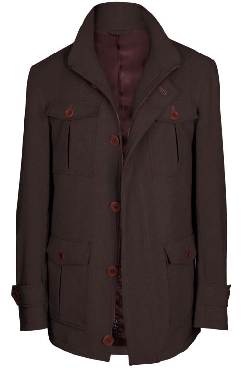 Berry Donegal Five Button Field Jacket