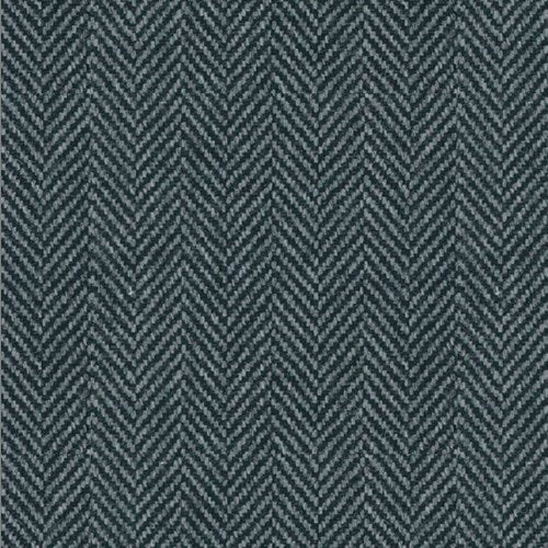 Original Black White Herringbone fabric swatch