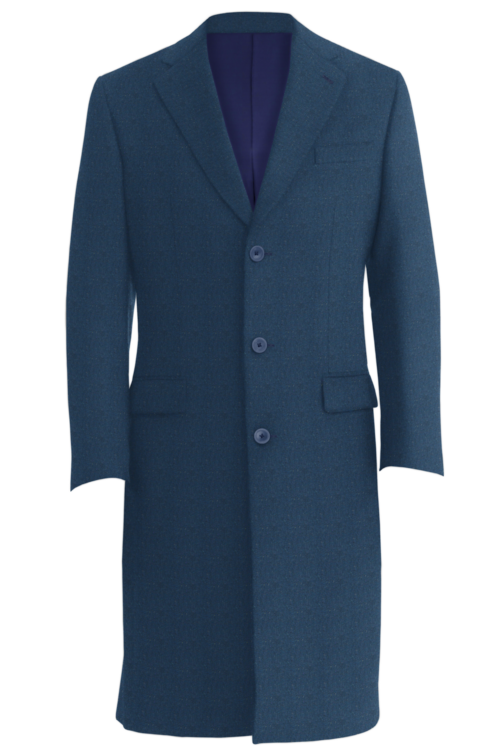 Blue Donegal Three Button Topcoat