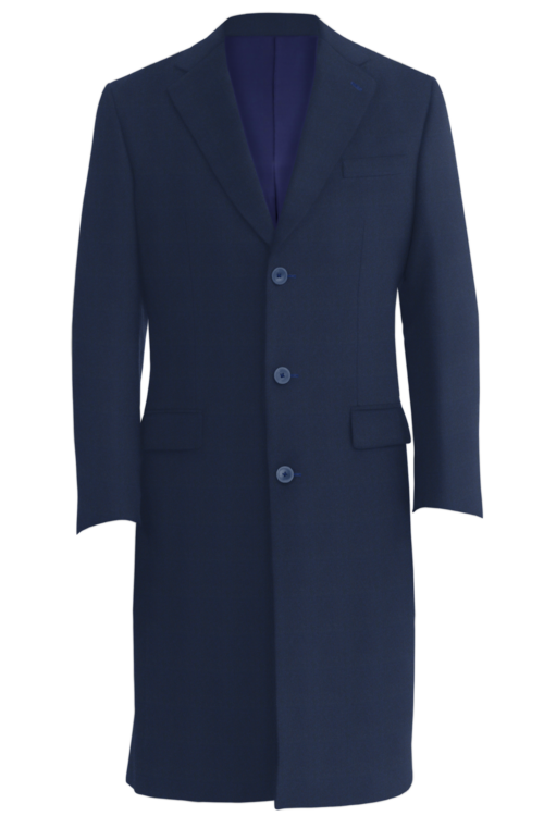 British Navy Herringbone Three Button Topcoat