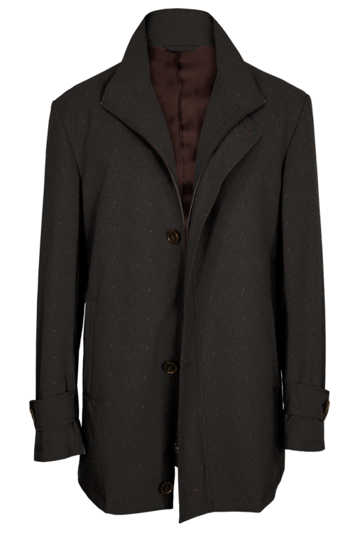 Outerwear Tonals Brown Donegal