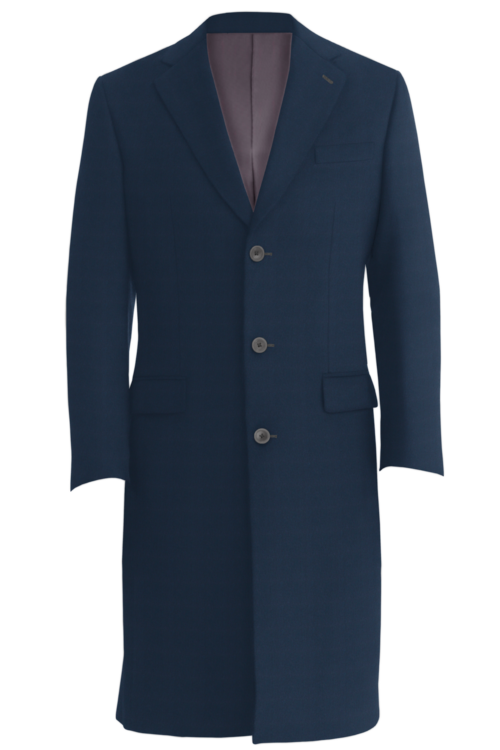 Grey Twill Three Button Topcoat