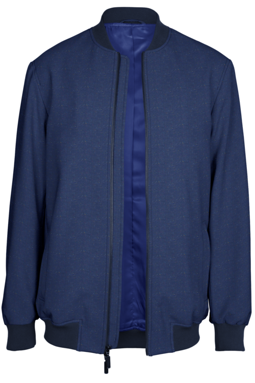 Light Blue Donegal Bomber Jacket