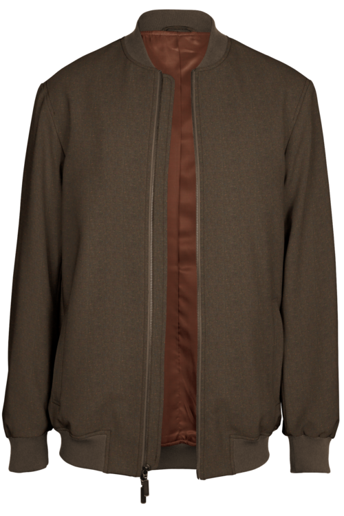 Mocha Donegal Bomber Jacket