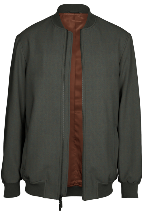 Moss Twill Bomber Jacket