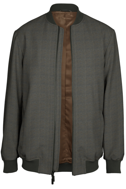 Olive Tweed Bomber Jacket