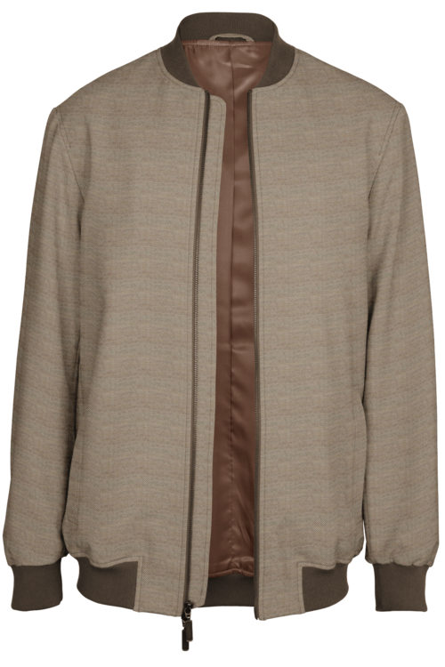 Sand Twill Bomber Jacket