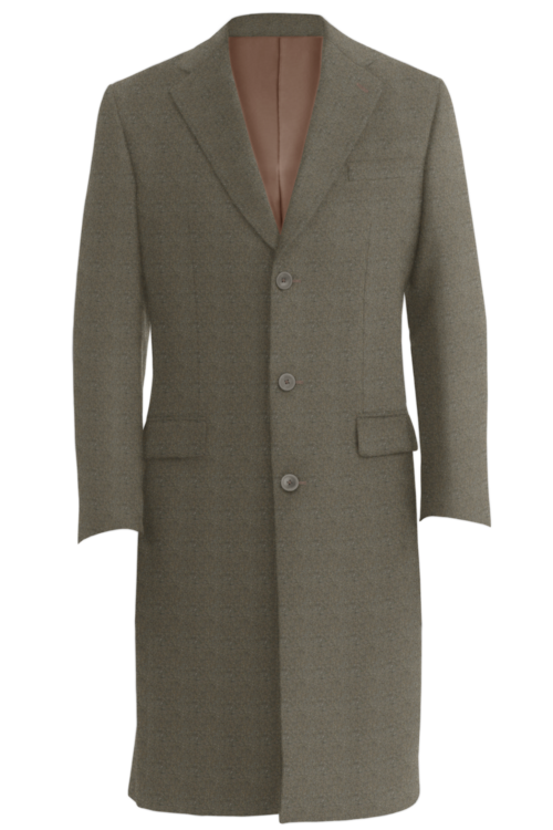 Tan Donegal Three Button Topcoat