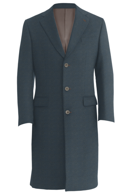 Tan Tweed Three Button Topcoat